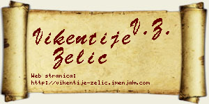 Vikentije Zelić vizit kartica